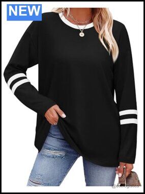 Long Sleeve Color Block Top for Women